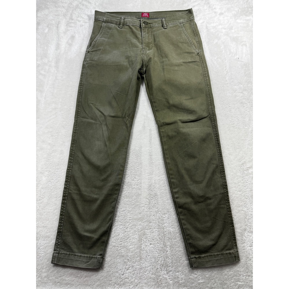 Levi's Mens XX Chino Standard Taper Olive Green Pants W29 L30 Meas: 31x27.5